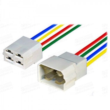 Разъем герметичный с проводом 0.75 мм² на 4 контакта в сборе